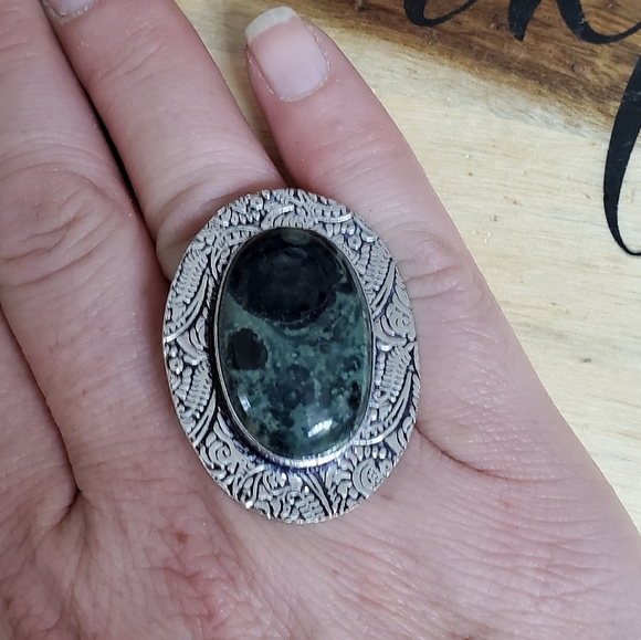 New Kambaba Jasper 925 Silver Ring. - Picture 4 of 6
